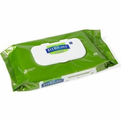 *12-Packs* Medline FitRight Personal Cleansing Cloths Aloe Scented MSC263654