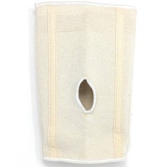 CHAMPION Knee Brace Flexible Stays Knit Elastic, Medium (Pack of 1), White