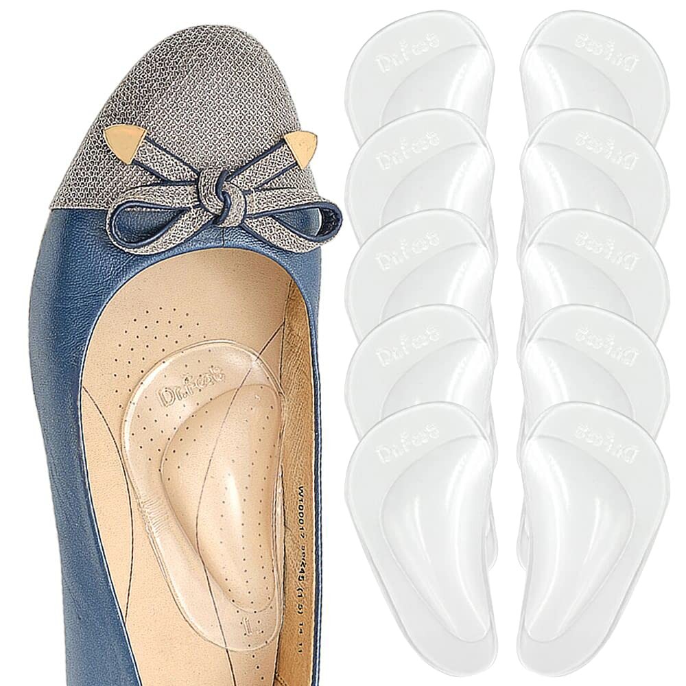 Dr.Foot Plantar Fasciitis Arch 5 Pair (Pack of 1), Transparent 5 Pairs