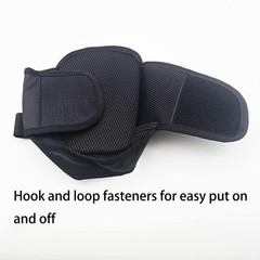 DOPHO Wheelchair Shoe Holder Straps Safety 1 Pair (Pack of 1), Black
