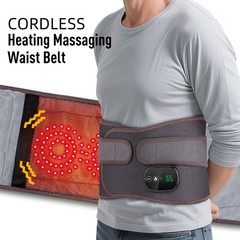 Dual Infrared Light Heating Massage Waist Belt Red Light Heating Waist Massager
