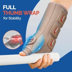 FEATOL Carpal Tunnel Wrist Brace Small/Medium(Pack of 1), Right Hand-Beige