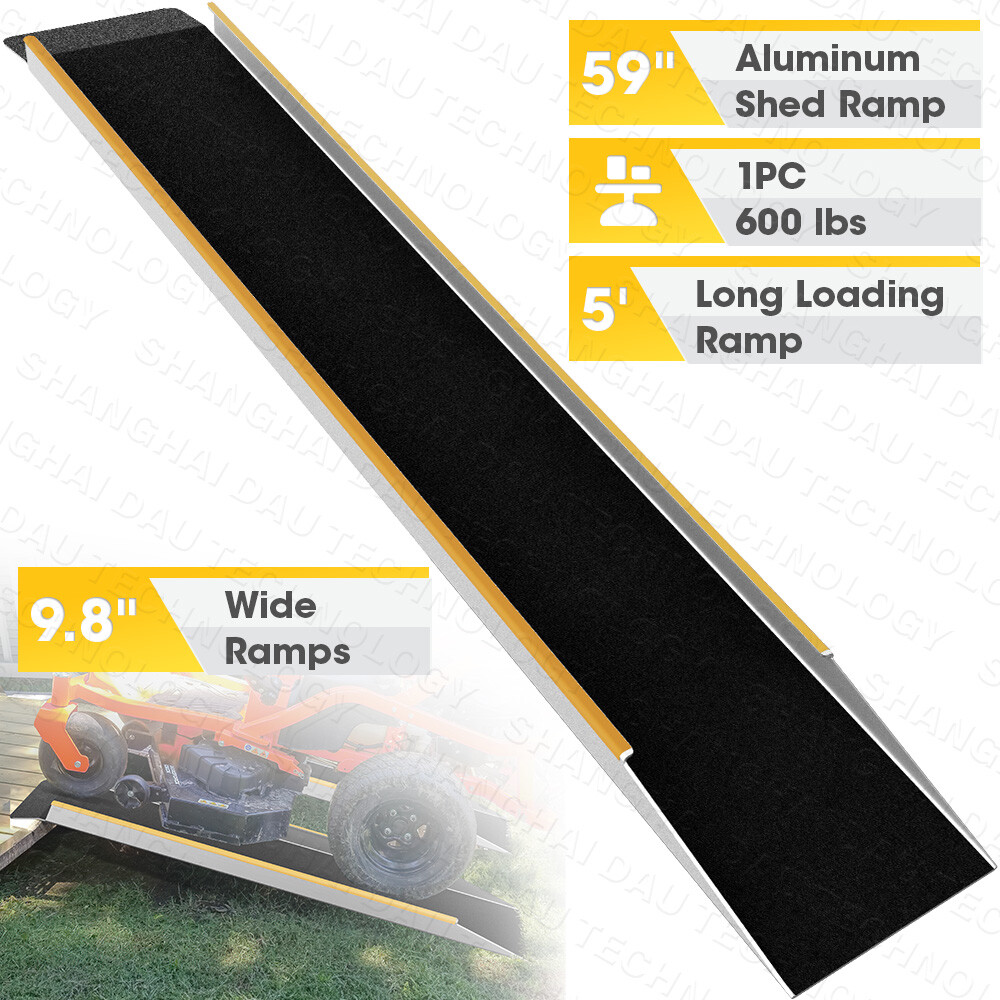 VNN 5FT Titan Ramps Shed Ramp Aluminum Loading Ramp 600Lbs 1PC for Pick up Law