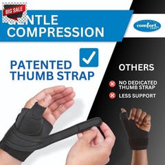 Comfort Cool CMC Thumb Brace – Beige, Left Hand, Large Plus | NC79590 | Breathab