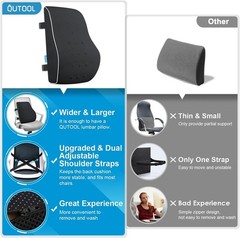 Lumbar Support Pillow for Office Chair, Office Home Essentials,Gifts for Mom,Dad