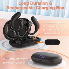 Royal Hearing , Hearing Aids for Seniors with Bluetooth F-AID Black With Case.