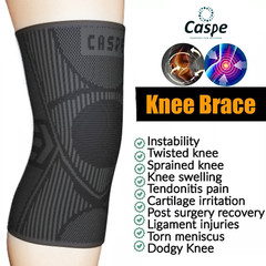 2-Pack Knee Sleeve Compression Brace Support Sport Joint Pain Arthritis Relief