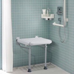 Vevor Fold Down Shower Seat Folding Bench Wall Mount 500lbs Handicapped Chair