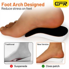 Shoe Insoles Inserts Pad Invisible Height Increase Heel Lift Taller Men Women