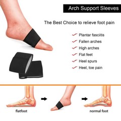Compression Sleeve Elastic Foot Arch Support Pad Plantar Fasciitis Brace Bandage