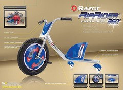 Razor Riprider 360 Caster Trike For Kids Ages 5 – Handlebars Steel Frame