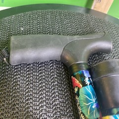Adjustable Folding Cane with Ergonomic Handle, Lightweight, Sturdy Flowers