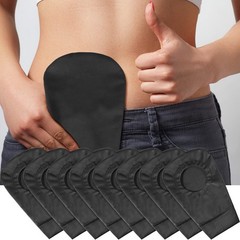4 Pcs Black Ostomy Bag Cover Pouch Odor 2.36 Inch Diameter
