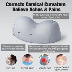 Small Neck Stretcher Pillow for Pain Relief, Soft Cervical Traction