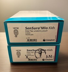 (19) COLOPLAST 18730 Sensura Mio Kids 2-Piece Flex Urostomy Pouch