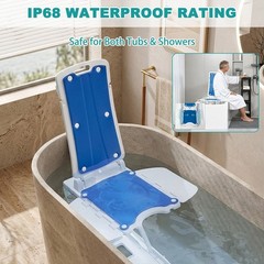 Irtme Electric Lift Chair for Elderly, Foldable Bath & Floor Lift Remote, 308Lbs