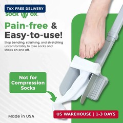 Sock Ox by Easy To Use Products, adjustable sock aid device for seniors, not for