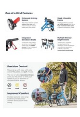New Drive Medical Nitro Sprint Rollator Walker Heavy Duty w/Seat Red