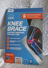 2 Pieces Knee Brace for Women & Men – Workout Knees Compression Sleeve for Knee