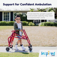 Nimbo 2G Lightweight Posterior Walker – Large, Wizard Purple Mobility Aid