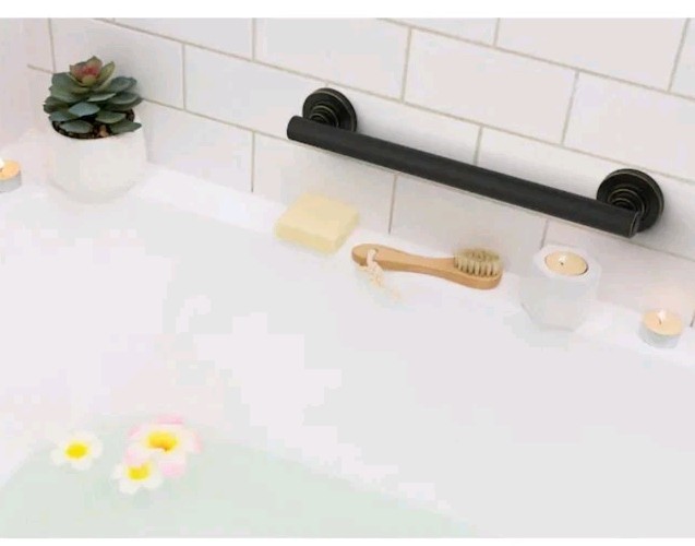 ROTH + ALLEN 16 IN. GRAB BAR MATTE BLACK FINISH MODEL 20314-166807 NEW