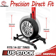 Wheel Cleaning Kit Adjustable Rim Stand&Tire Scrubber Roller Fits 14-22″ Tires