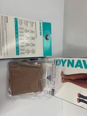 Size MS light Beige SIGVARIS Women’s DYNAVEN Open Toe Calf-High Socks 20-30mmHg