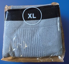 SB SOX XL Compression Calf Sleeves 20-30 mmHg Unisex Medium Black Grey One Pair