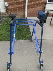 Inspired by Drive Nimbo Adult walker 4-Wheel Adjustable, Forearm & handles 250lb