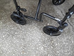 WHEELCHAIR 7-1/4″ 2 REAR WHEELS ONLY. WITH BOLT AXLES & CAPS. FOR MEDLINE EXCEL