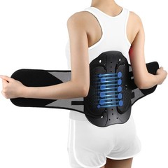Nvorliy LSO Lower Back Brace Fit Women & Men, Compression Large, Black