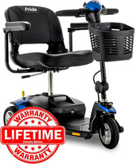 Go Go Elite Traveller 3-Wheel Scooter – Travel Mobility for Adults, 18 Ah Batter