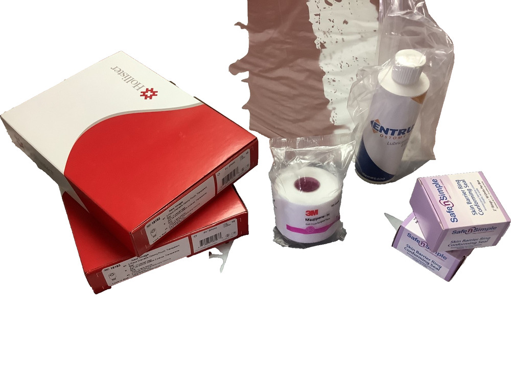 🔥2 Hollister Boxes 18193 2-Piece Drainable OstomyPouch & SafeNSimple Barrier