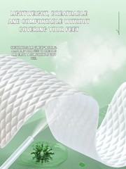 10 Pairs Disposable Wood Pulp Insoles Thin Breathable Sweat Shoe Pads Unisex