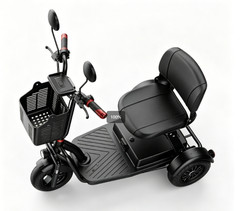 Dual Motor 1000W 48V Folding 3 Wheel Electric Scooter Mobility for Adults