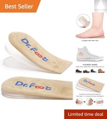 Adjustable Heel Lift Inserts by Dr.Foot: For Sports Injuries & Aching Heels