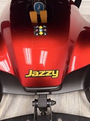 Pride Jazzy Elite ES Portable Power Wheelchair – Red – New Batteries – Free Ship