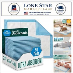 Comfortable 23×36 Disposable Bed Pads – 50 Count for Easy Clean-Up & Safety