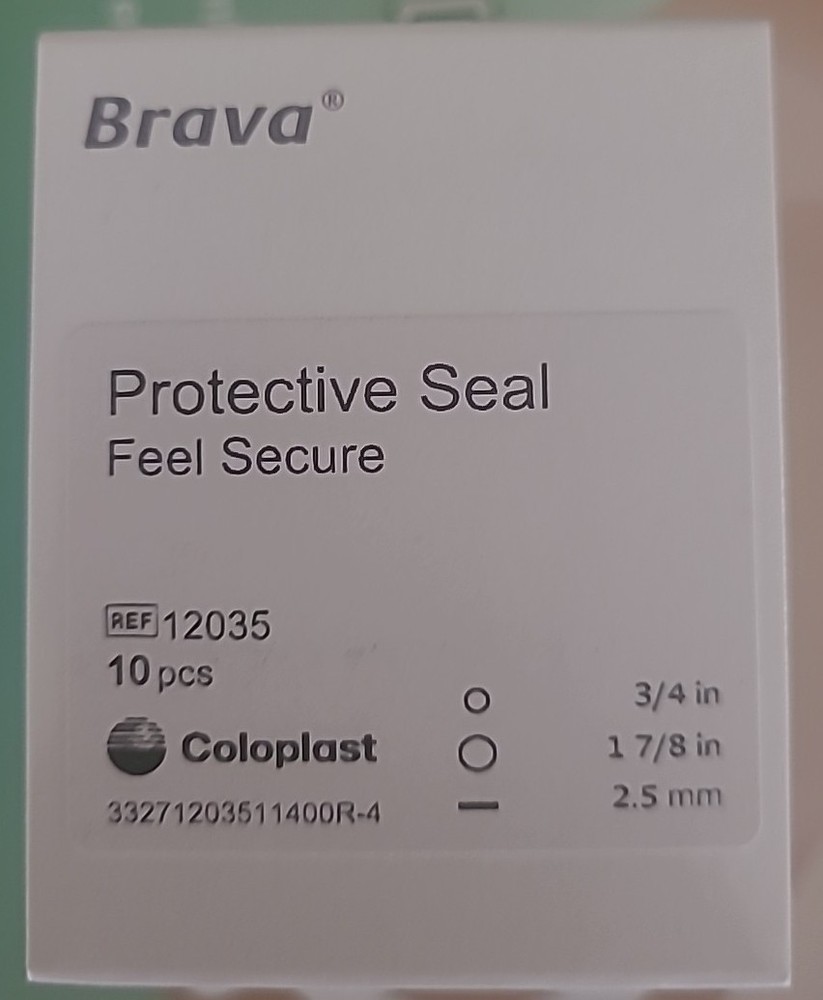 NEW Coloplast Brava Protective Ostomy Seal 12035 3/4”–1 7/8” 10ct