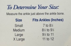 Fla Orthopedics Latex Free Wrap-Around Knit Ankle Support, (Size: M) Beige