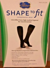 Microfiber Medical Surgical 20-30 mmHg Knee-high Closed Toe Stocking – UNISEX