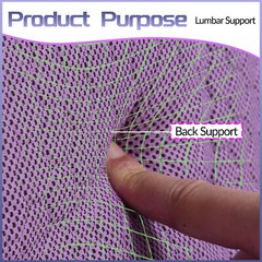 Lumbar Cushion Gel Lumbar Support for Car Auto Universal Seat Back Waist Pillow