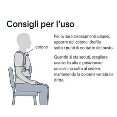 C35 Bust Extension With 3 Points For Fractures And Osteoporosis Made In Italy