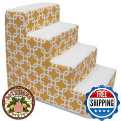 Majestic Pet Portable Pet Stairs | Soft Sherpa Steps Foam Feeling | Steps for Do