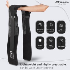 Feamero Plus Size Back Brace for Lower Pain – Extra XXX-Large, Black