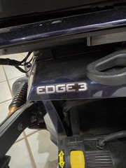 Quantum EDGE 3 Electric Power Wheelchair w/ Joystick, Headrest, Black/Blue