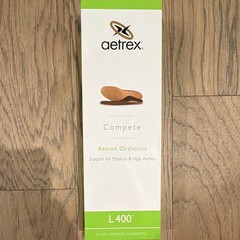 Aetrex Compete L400 Orthotic Insoles Full Length Anti-Microbial Men US 13