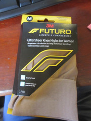 Futuro 3M Ultra Sheer Knee Highs for Women Compression Med Moderate 1 Pair
