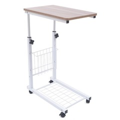 Bed Side Table Hospital Overbed Rolling Tray Adjustable Bedside Working Desk NEW