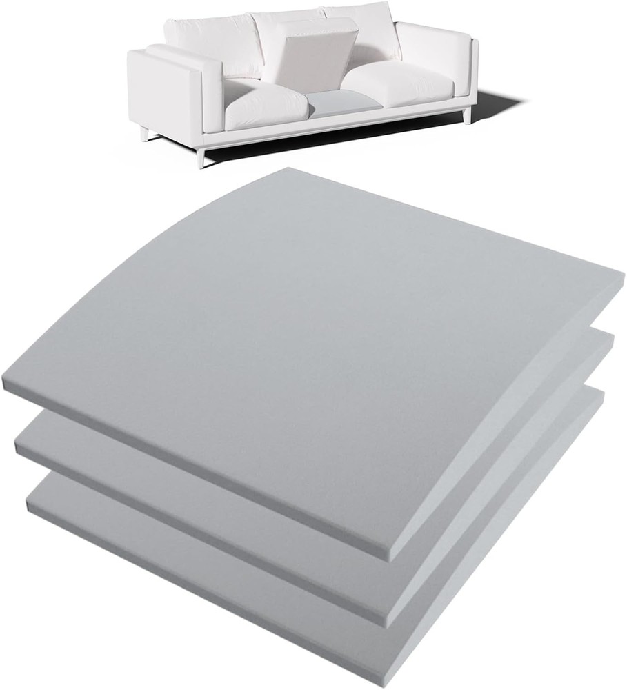 Couch Cushion Support for Sagging Seat, Fix 2–3 20x20x3.15 In- 3 Pack, Grey